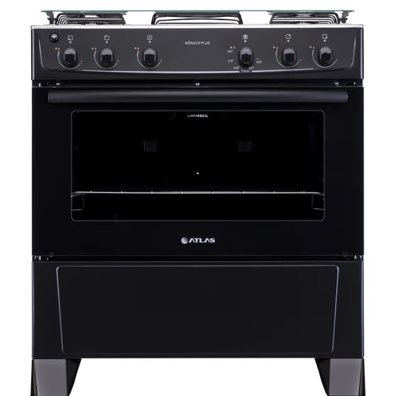 Fogão Atlas 5 Bocas Mônaco Plus Inox